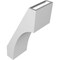 Ekena Millwork 5 1/2-in. W x 8-in. D x 16-in. H Westlake Architectural Grade PVC Knee Brace BRCP055X08X16WTL - alternate 4
